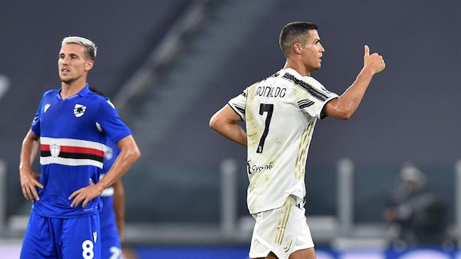 Cristiano Ronaldo selló con golazo la victoria de Juventus sobre Sampdoria