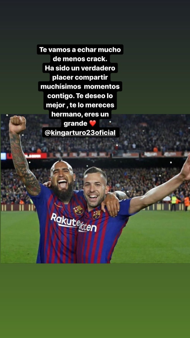 Suárez también despidió a Vidal: Como rival eras insoportable, pero como amigo eres grande