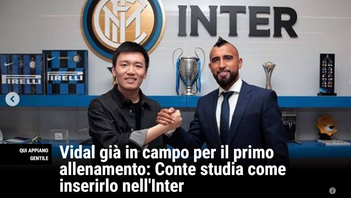 “Un guerrero para Conte”: Prensa internacional destacó el fichaje de Arturo Vidal en Inter