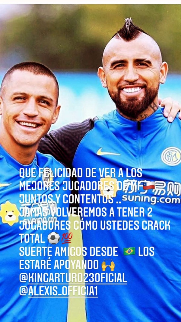 Mauricio Isla: Qué felicidad ver a los mejores jugadores de mi Chile juntos y contentos