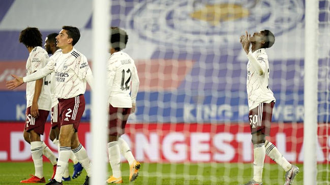 Arsenal se impuso a Leicester y avanzó a octavos de final de la Copa de la liga inglesa