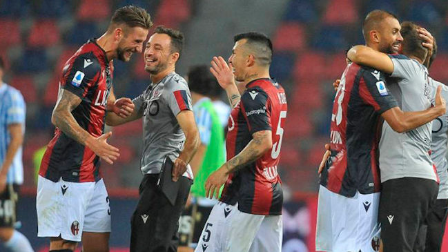 La certera asistencia de Gary Medel en la goleada de Bologna sobre Parma en Serie A