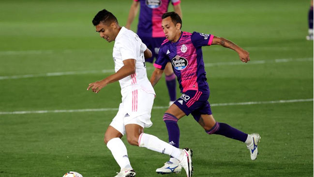Fabián Orellana tuvo minutos como titular en derrota de Valladolid ante Real Madrid
