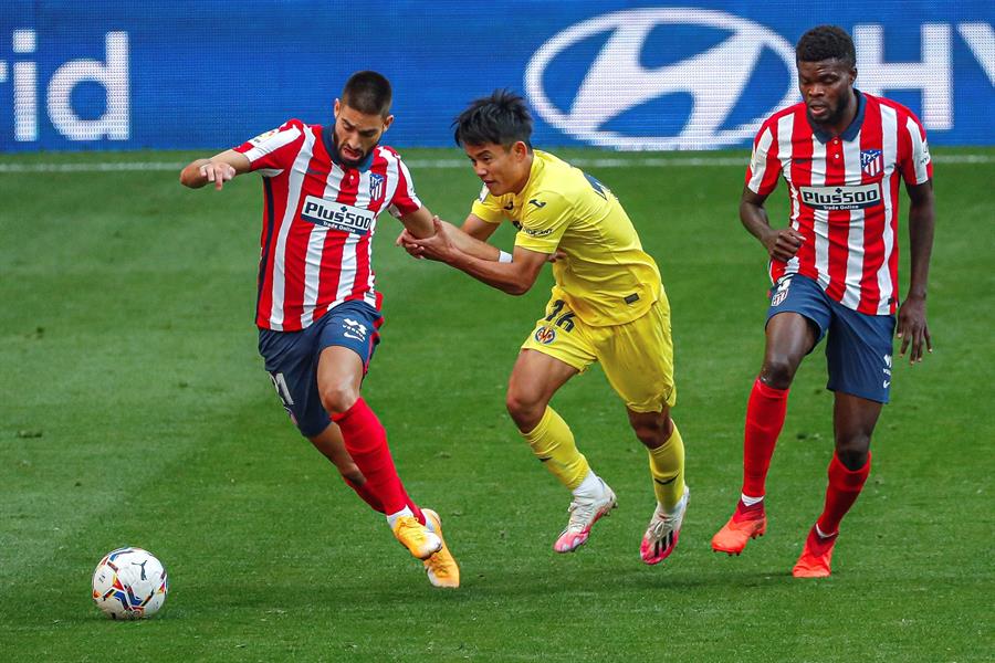 Atlético de Madrid y Villarreal repartieron puntos en la quinta fecha de la liga española