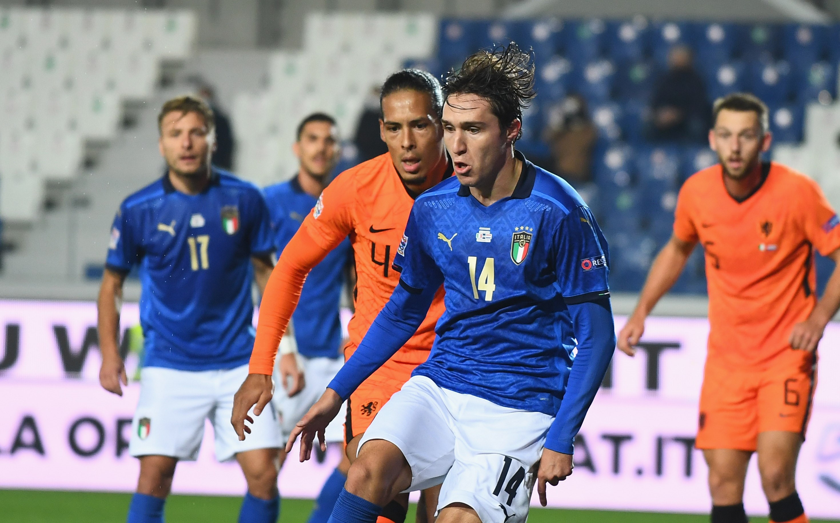 Italia y Holanda beneficiaron a Polonia con un empate en la UEFA Nations League