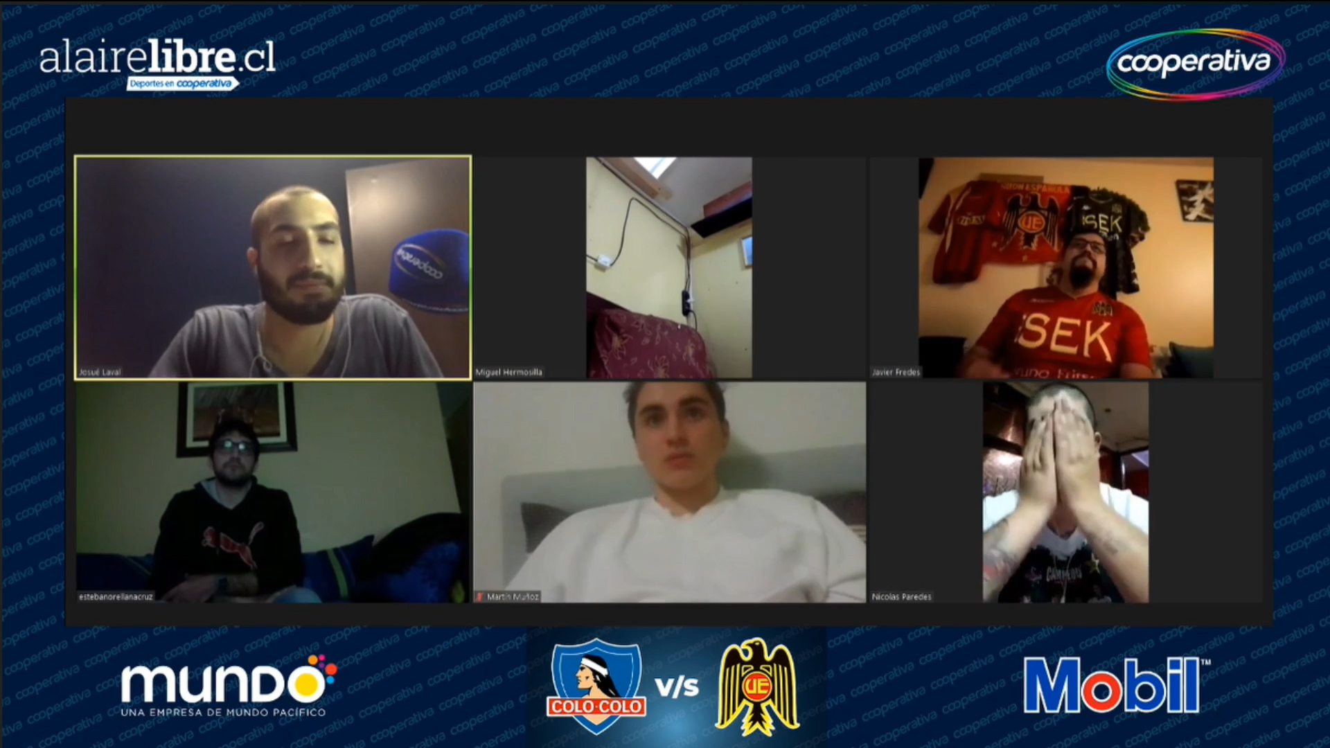 Las dos caras de la moneda se vivieron en Hinchada Cooperativa tras el quinto gol de U. Española a Colo Colo