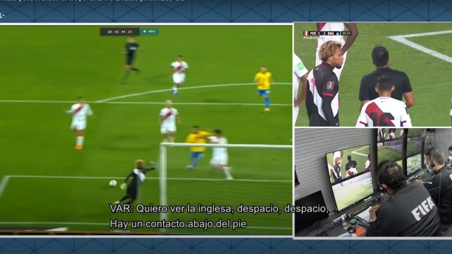 “Hubo contacto abajo”: El diálogo de Bascuñán con el VAR en polémico penal a favor de Brasil