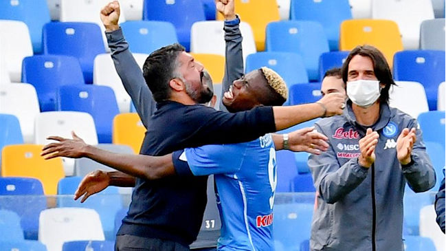 Napoli frenó a Atalanta con una aplastante victoria en la Serie A