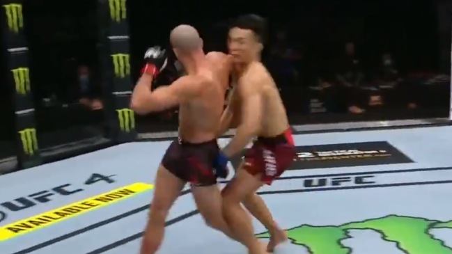 Brian Ortega se lució con brutal codazo giratorio ante Jung Chan-Sung en el UFC Fight Island 6