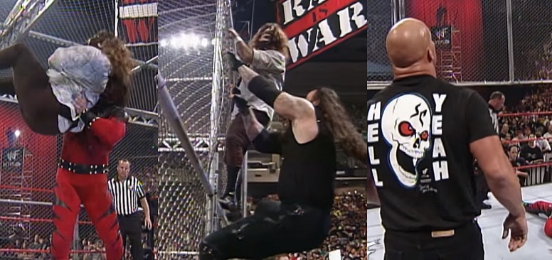 WWE recordó violento combate entre Kane y Mick Foley en una Hell in a Cell