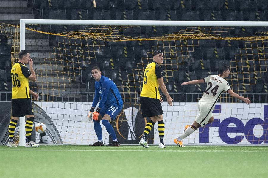 Roma remontó ante Young Boys y consiguió su primera victoria en la Europa League