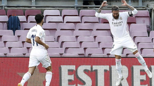 Real Madrid se quedó con el clásico sobre Barcelona bajo la batuta de Sergio Ramos