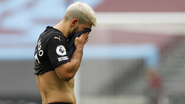 Josep Guardiola confirmó una lesión muscular de Sergio Agüero tras empate de Manchester City