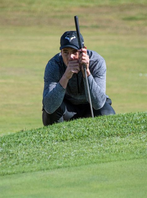 Rafael Nadal cumplió una destacada actuación en el campeonato de Baleares de golf