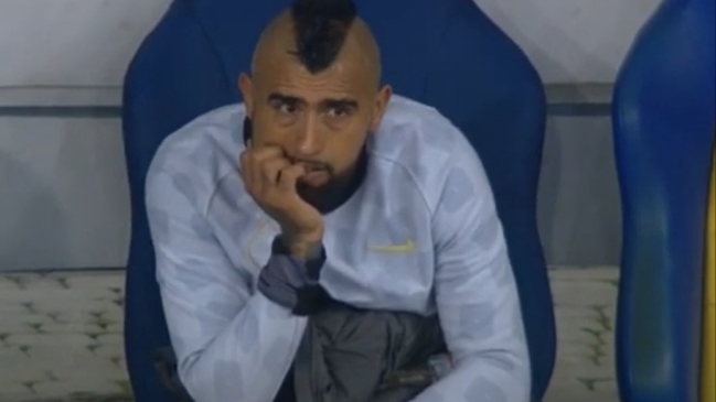 Arturo Vidal terminó enojado luego que Antonio Conte lo sustituyó ante Shakhtar