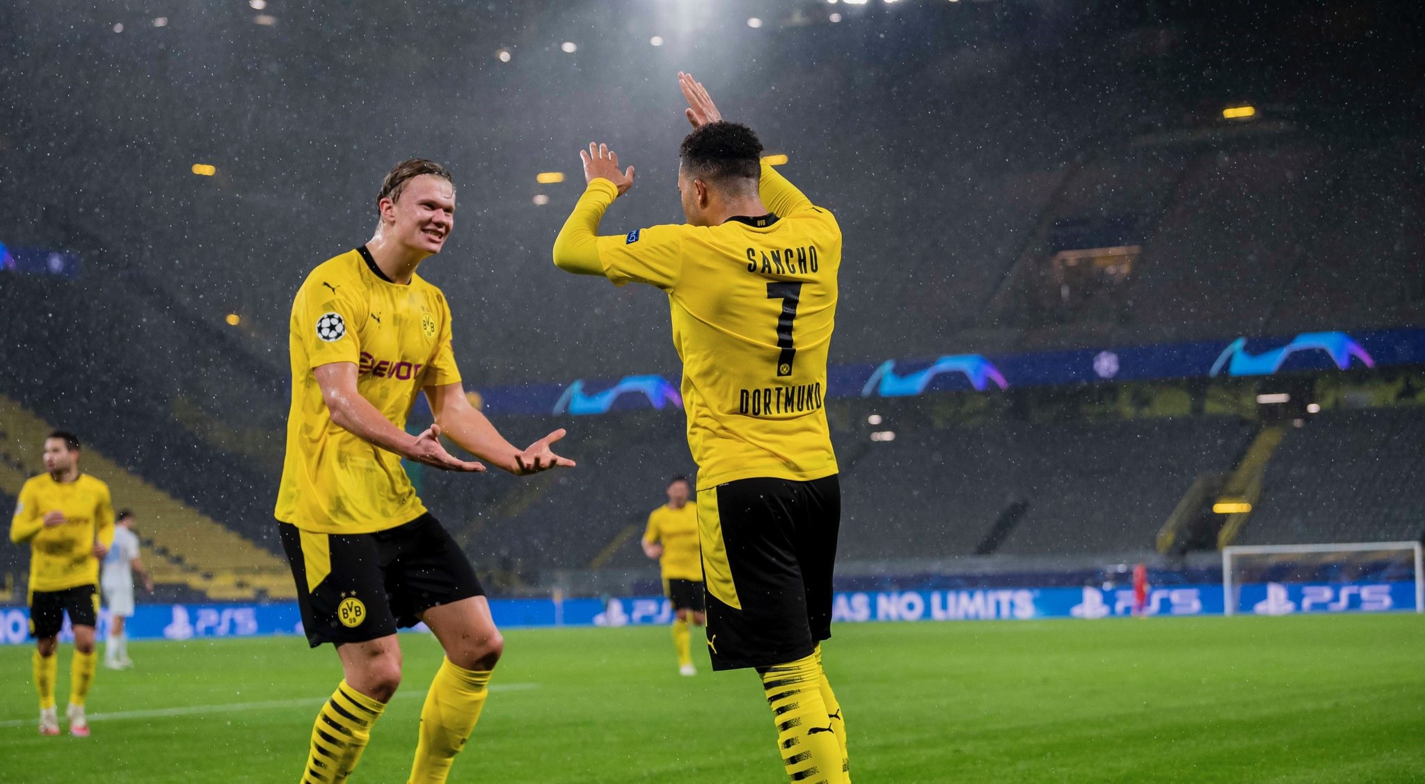 Jadon Sancho y Erling Haaland comandaron triunfo de Borussia Dortmund sobre Zenit