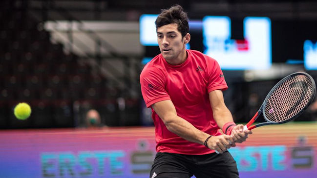 Cristian Garin se estrelló ante el poderío de Dominic Thiem y se despidió del ATP de Viena