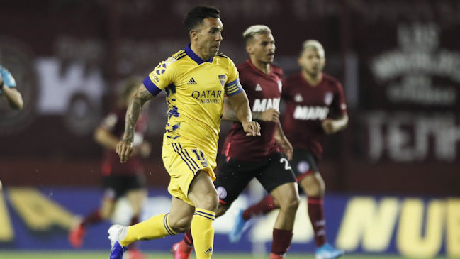 Carlos Tévez abrió el triunfo a domicilio de Boca Juniors sobre Lanús