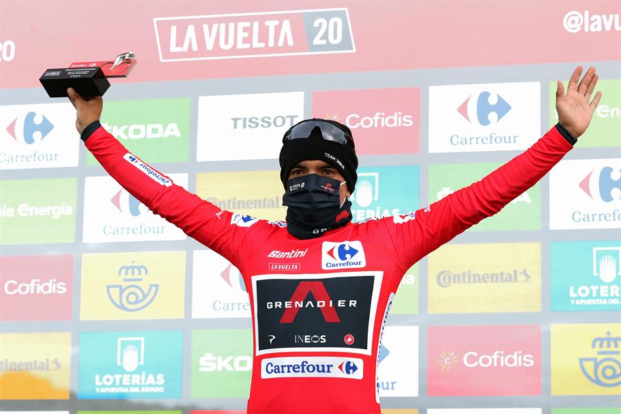 El ecuatoriano Richard Carapaz recuperó el liderato en la etapa 12 de la Vuelta a España