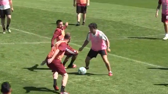 La calidad está intacta: Marcelo Gallardo practicó con River y dejó en el piso a Paulo Díaz