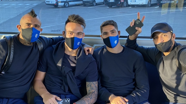 Arturo Vidal y Alexis Sánchez viajaron a España para el duelo contra Real Madrid