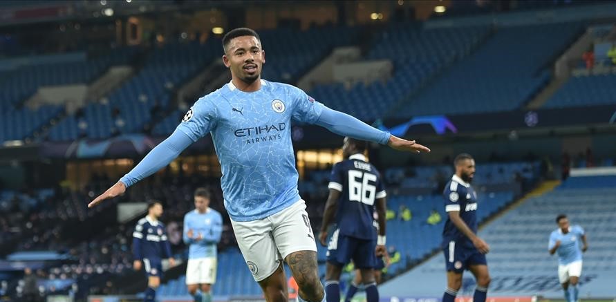 ¡Un misil! El golazo de Gabriel Jesús en la victoria de Manchester City sobre Olympiacos