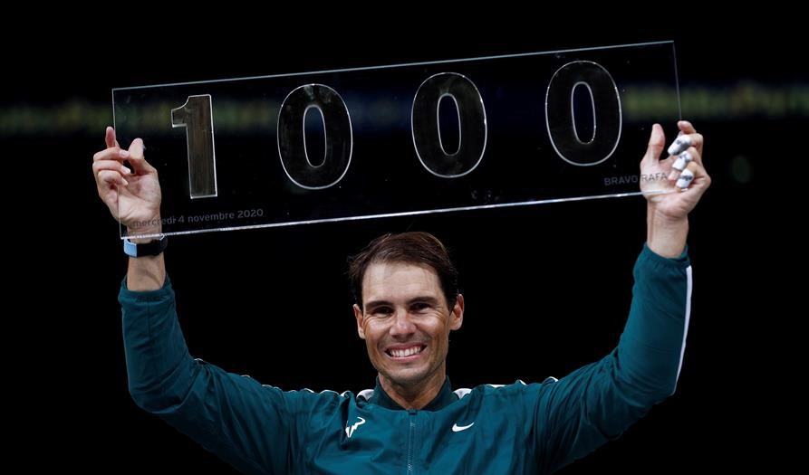 Rafael Nadal venció a Feliciano López en Paris-Bercy y logró su triunfo número 1.000 en el circuito