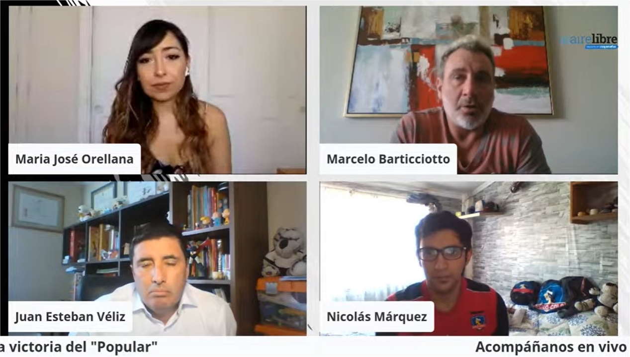 “Chilealbo” debutó en Al Aire Libre TV con la trastienda del triunfo de Colo Colo sobre Antofagasta