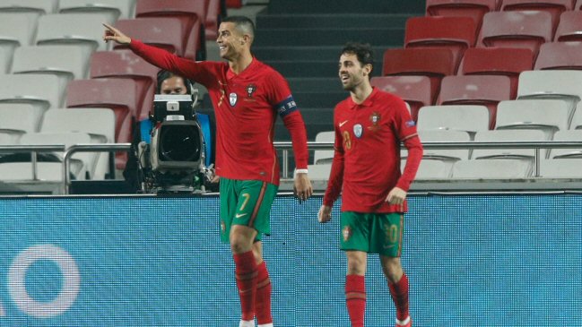 Cristiano Ronaldo anotó un golazo de cabeza en la aplastante victoria de Portugal sobre Andorra
