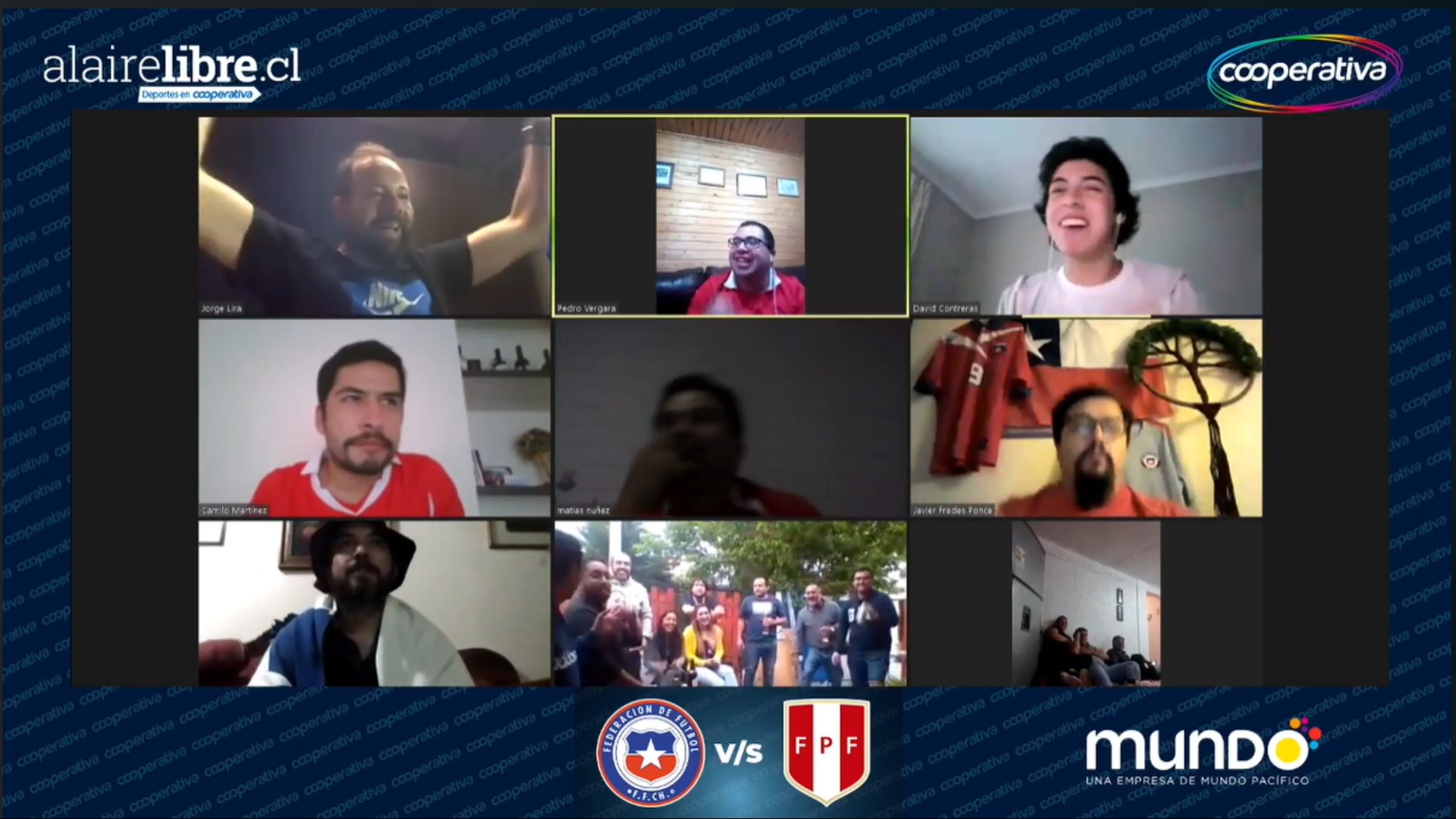 La Hinchada Cooperativa desató su alegría con el golazo de Arturo Vidal ante Perú