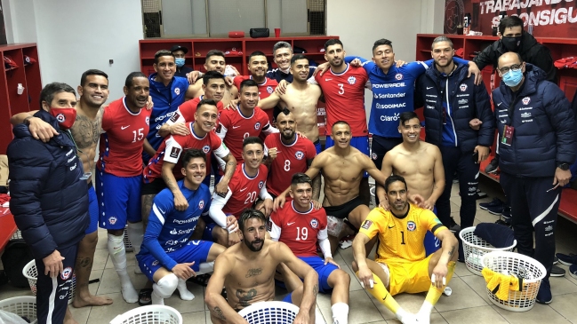 Así fue el íntimo festejo de la Roja tras la victoria sobre Perú