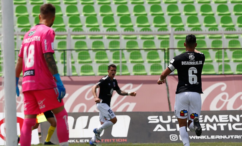 Juan Manuel Insaurralde se elevó más alto que todos y puso el 1-1 ante Palestino