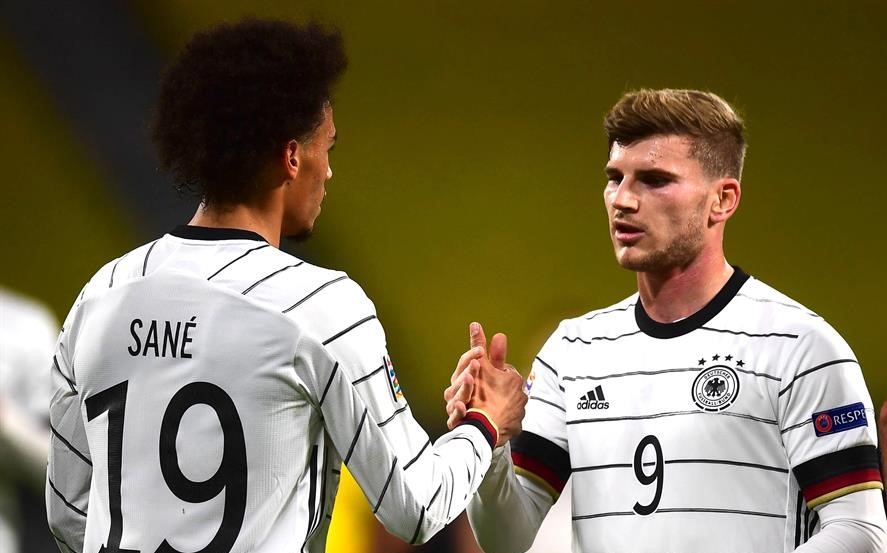 Timo Werner marcó un doblete en remontada de Alemania ante Ucrania en la UEFA Nations League