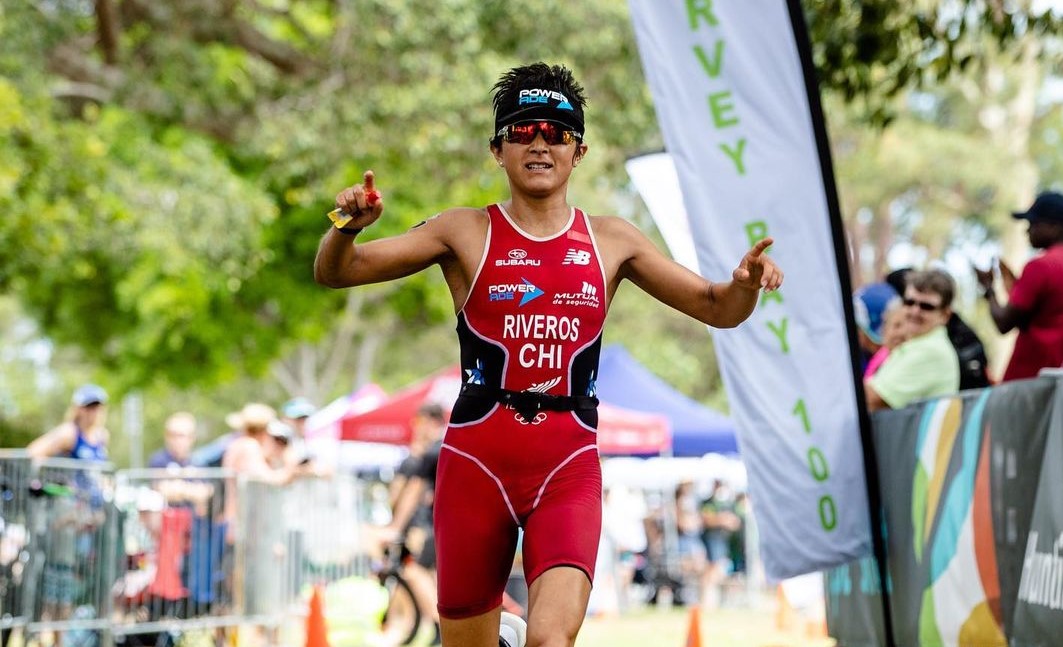 Bárbara Riveros consiguió el segundo lugar en el triatlón de Hervey Bay 100 en Australia