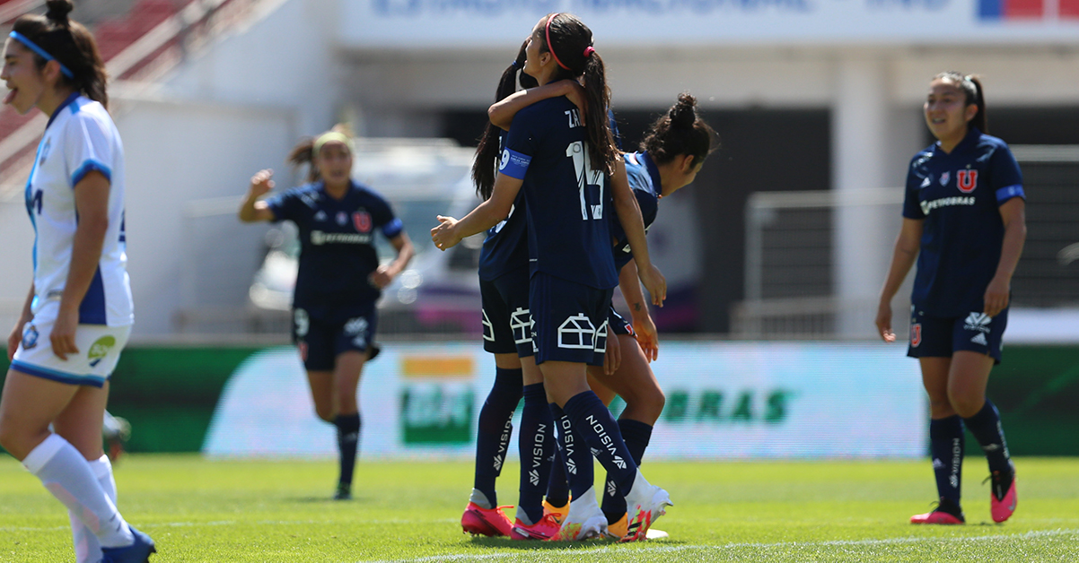 Universidad de Chile aplastó a Antofagasta y mantuvo el liderato en el Torneo Femenino