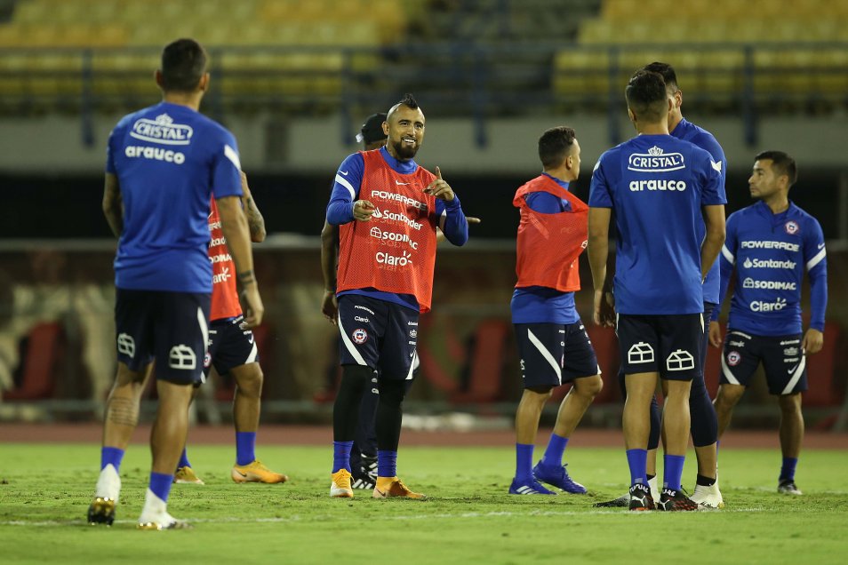 La Roja tuvo su última práctica en Caracas previo al partido con Venezuela