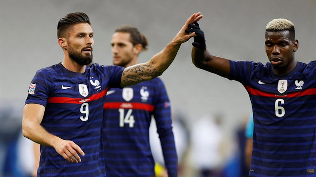 Francia avanzó en la Nations League a costa de Suecia con un doblete de Olivier Giroud