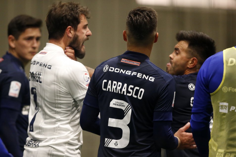 La fuerte pelea entre jugadores de U. de Chile tras la derrota contra Unión La Calera