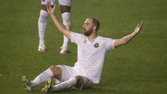 Gonzalo Higuaín dio positivo por coronavirus en Inter Miami