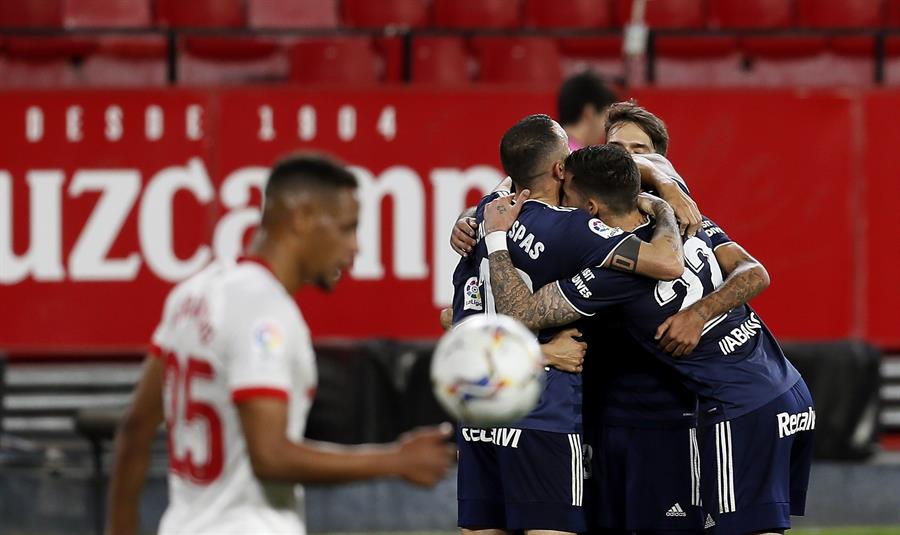 Celta de Vigo perdió ante Sevilla en el debut de su técnico Eduardo Coudet
