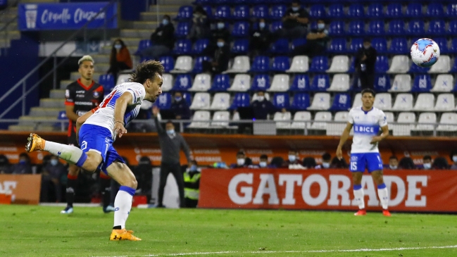 Fuenzalida repitió y anotó el 2-1 de Universidad Católica sobre Antofagasta