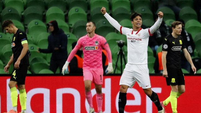 Sevilla selló el paso a octavos en la Champions tras batir a último minuto a Krasnodar
