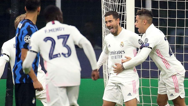 Eden Hazard lideró la cómoda victoria de Real Madrid sobre Inter en el “Giuseppe Meazza”