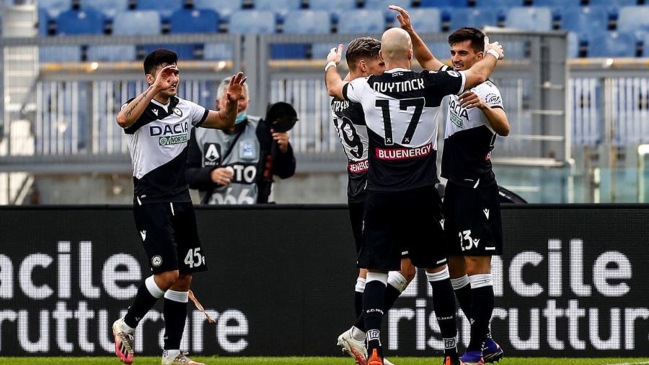 Udinese sorprendió a Lazio y lo venció en el Olímpico de Roma