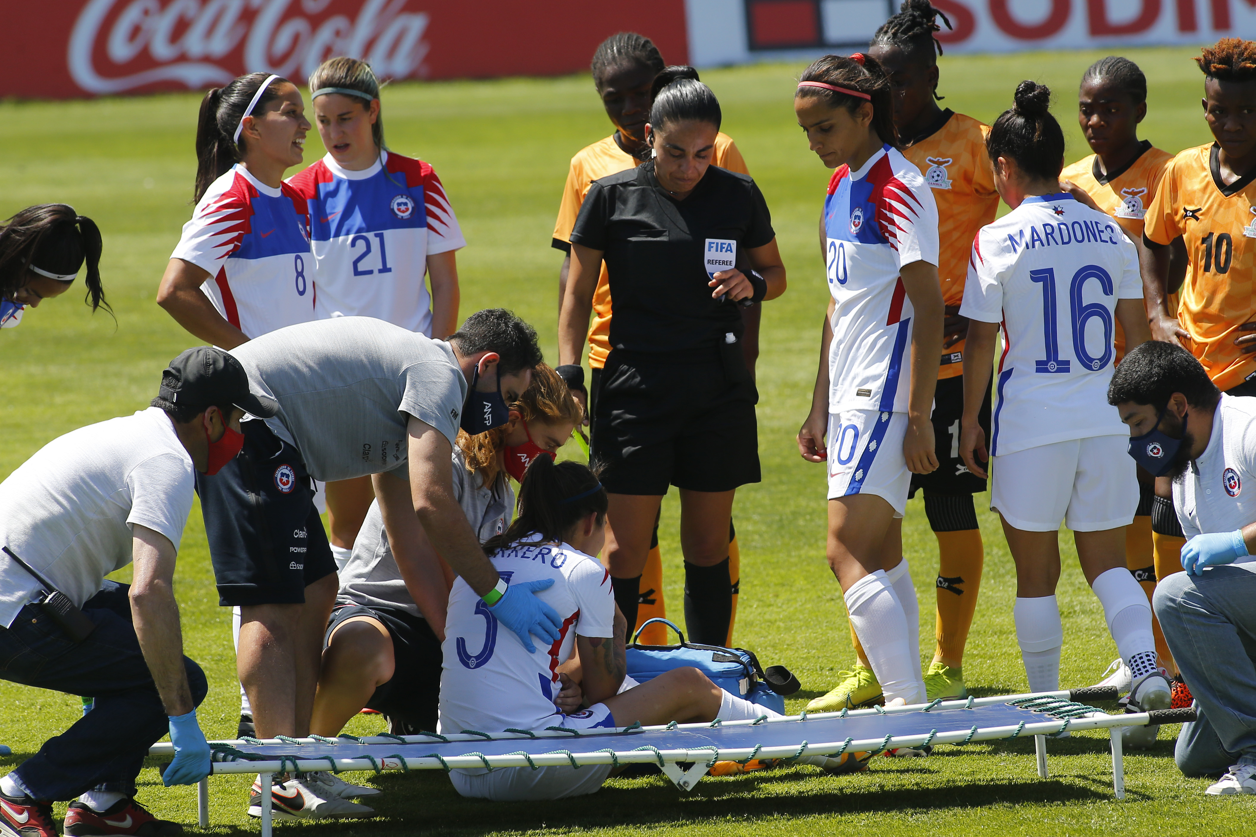 El duro parte médico de Carla Guerrero tras su lesión ante Zambia