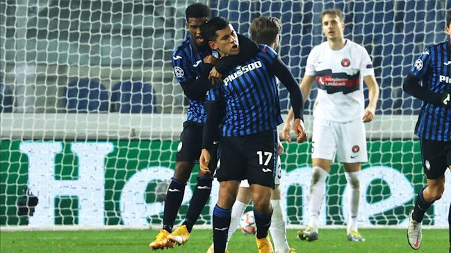Atalanta logró valioso empate con Midtjylland en su objetivo de pasar a octavos de Champions