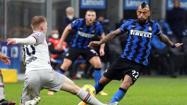 Arturo Vidal es duda en Inter para crucial duelo de Champions