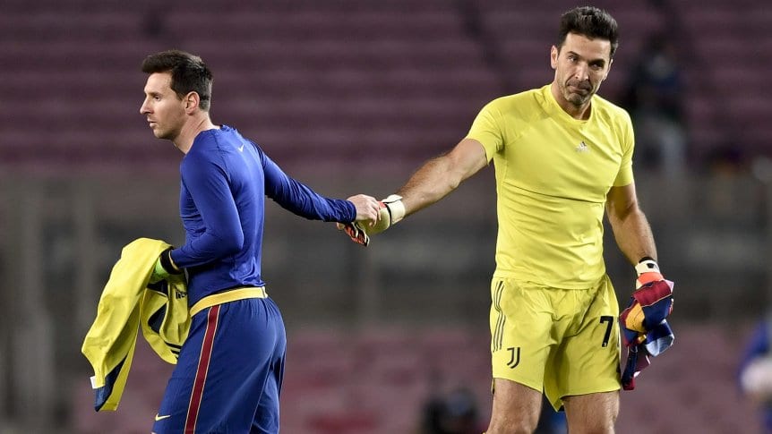Dos cracks: El histórico intercambio de camisetas entre Buffon y Messi