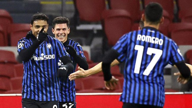 Atalanta pasó a octavos de la Champions tras eliminar a Ajax en Amsterdam