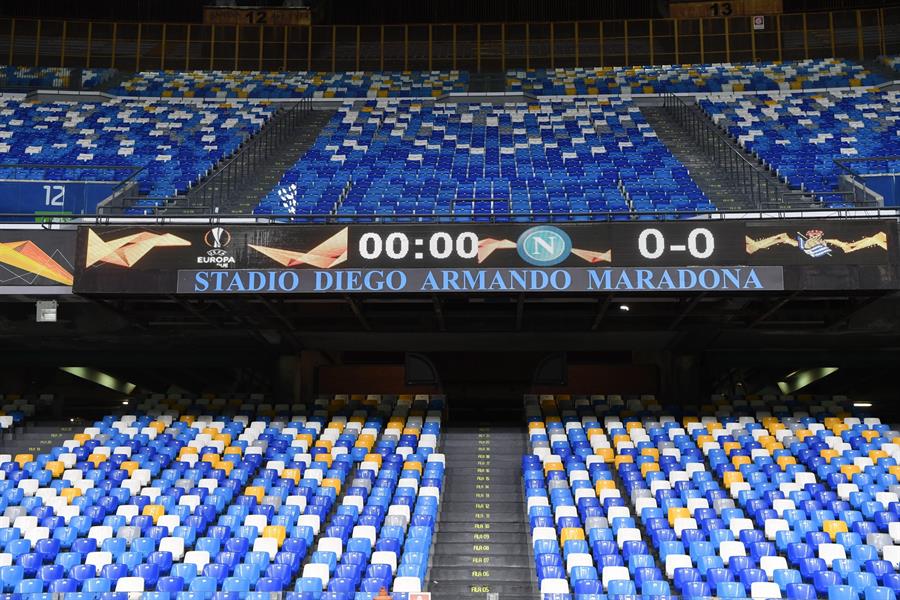 Napoli igualó con Real Sociedad en su primer partido en el estadio “Diego Armando Maradona”